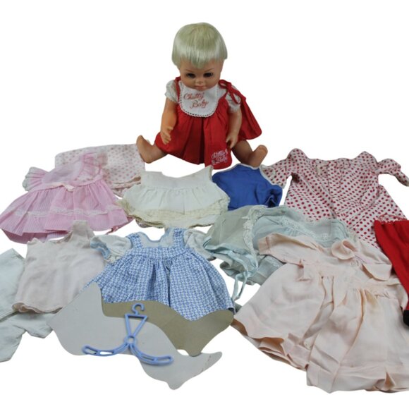 Chatty Cathy Baby Doll Clothes Clothing Dress Lot Vintage 1960's MUTE Flaws - Picture 1 of 16